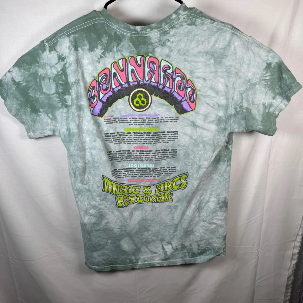 Bonnaroo 2023 Festival T-Shirt Mens Large Green Tie Dye Kendrick Lamar Gildan - Picture 3 of 8